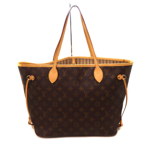 920 2 Louis Vuitton Neverfull MM Tote Bag Monogram Canvas Brown