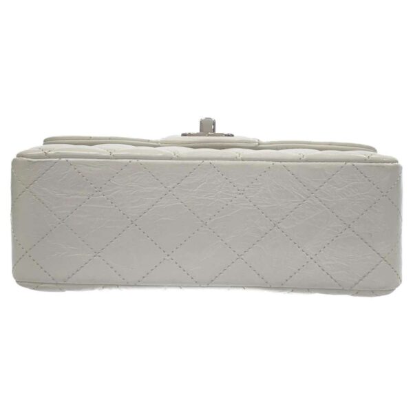 9213562 04 Chanel Coco Mark Calfskin Mini Flap Bag White