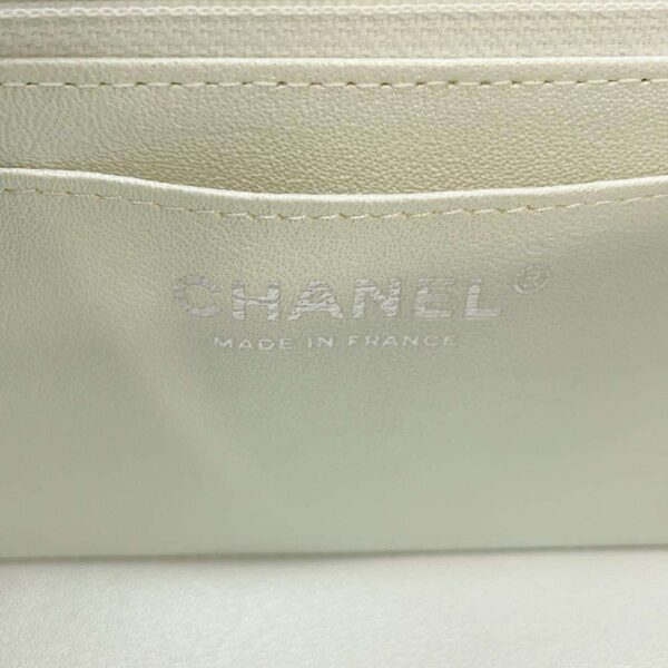 9213562 12 Chanel Coco Mark Calfskin Mini Flap Bag White