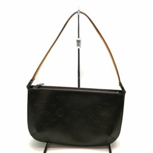 9231 1 Celine Trapeze Shoulder Bag Leather Suede Greige Black Blue