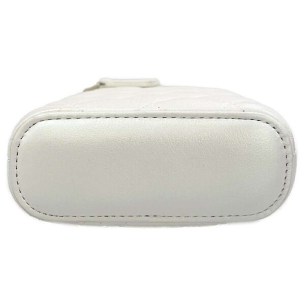 9254367 04 Chanel Classic Vanity Phone Case Lambskin Bag White