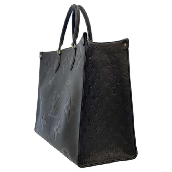 9255388 02 Louis Vuitton On The Go GM Monogram Empreinte Tote Bag Black