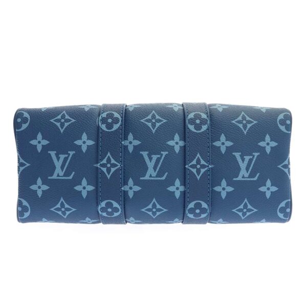 9286054 04 Louis Vuitton Keepall Bandouliere 25 Handbag Blue