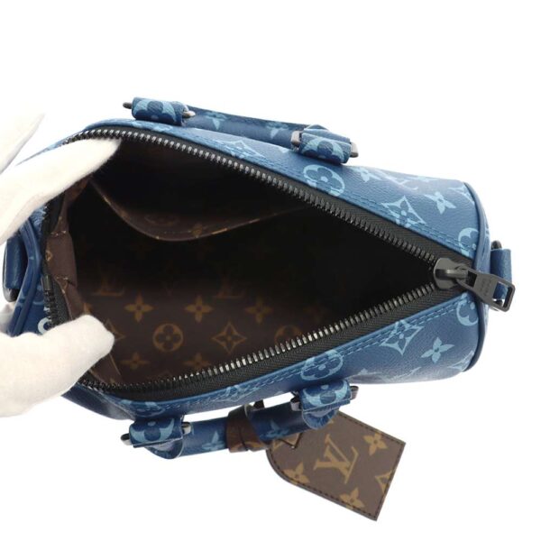 9286054 07 Louis Vuitton Keepall Bandouliere 25 Handbag Blue