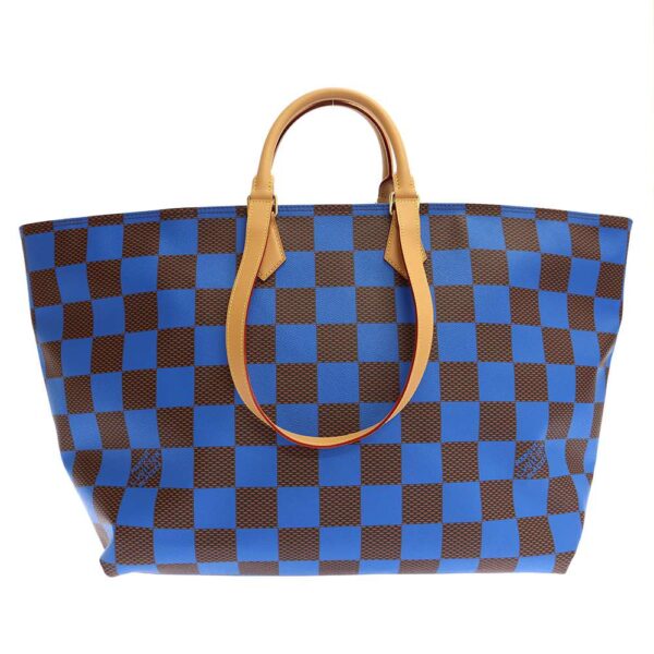 9295971 03 Louis Vuitton Sac Soft EW Damier Pop Canvas Tote Bag Blue