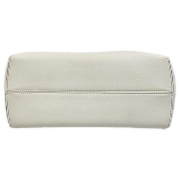 9304697 04 Fendi Visible Medium Leather 2WAY Shoulder Bag White