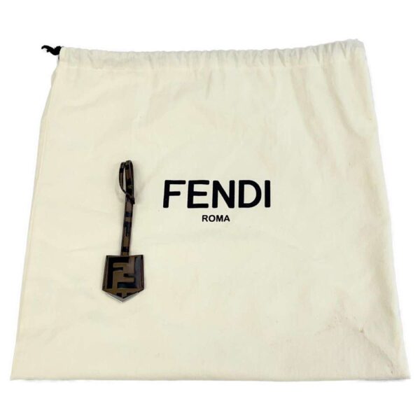 9304697 19 Fendi Visible Medium Leather 2WAY Shoulder Bag White