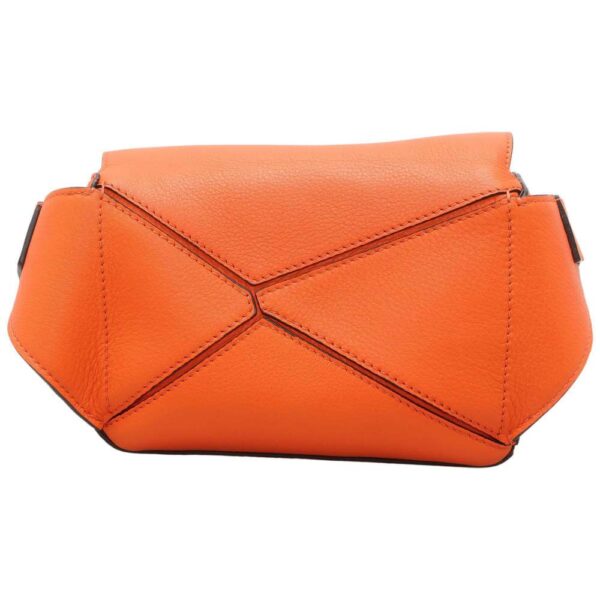 9319189 03 Loewe Puzzle Leather Body Bag Orange