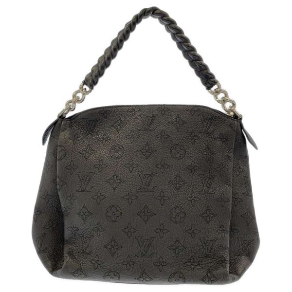 9319394 03 Louis Vuitton Babylon Chain Monogram Mahina Handbag Black