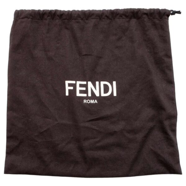 9327856 13 Fendi Montresor Drawstring Leather Shoulder Bag Black