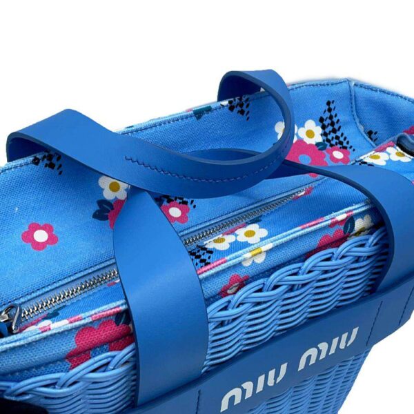 9342354 10 Miu Miu Handbag Basket Rattan