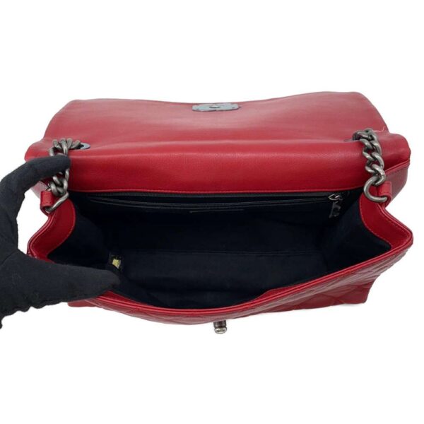 9343726 06 Chanel Big Matelasse 31 RUE CAMBON Calf Bag Red