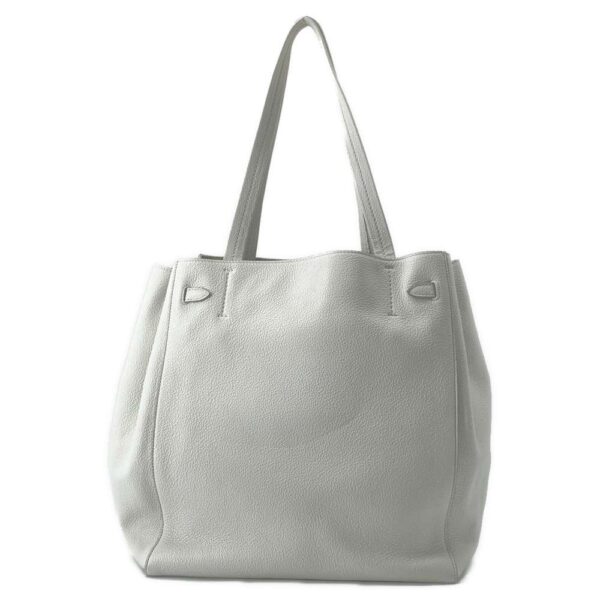 9351059 03 Celine Hippo Phantom Leather Tote Bag White