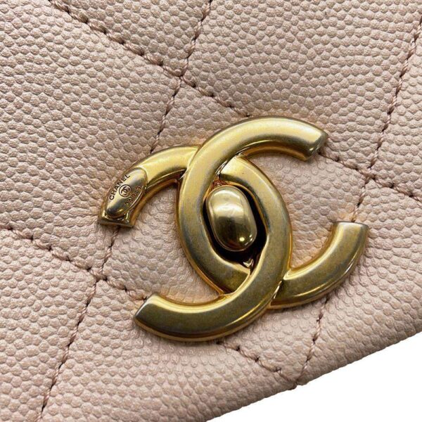 9379046 10 Chanel Matelasse Coco Mark Caviar Bag