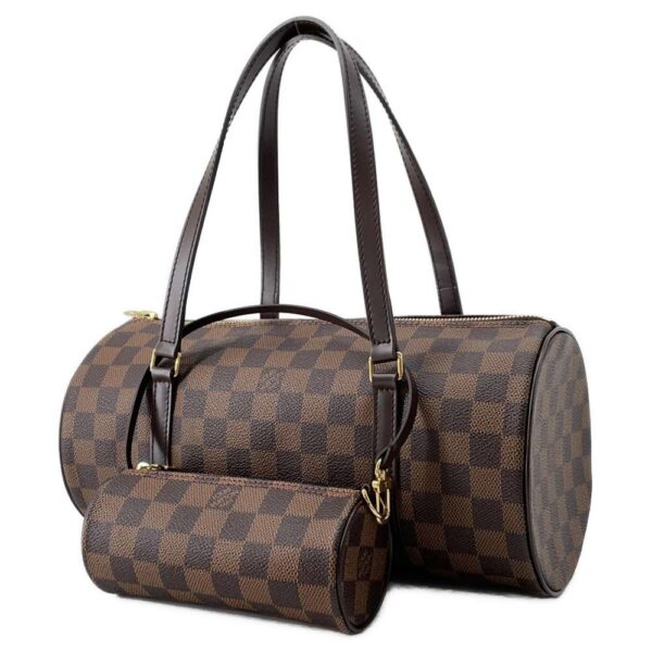 9383432 01 Louis Vuitton Papillon 30 Damier Ebene Handbag with Pouch