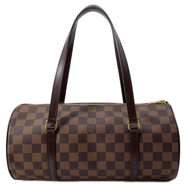 9383432 03 Louis Vuitton Papillon 30 Damier Ebene Handbag with Pouch