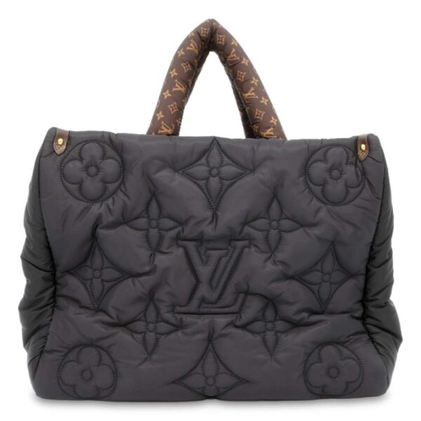 9394704 03 Louis Vuitton On The Go GM Recycled Nylon Tote Bag Black