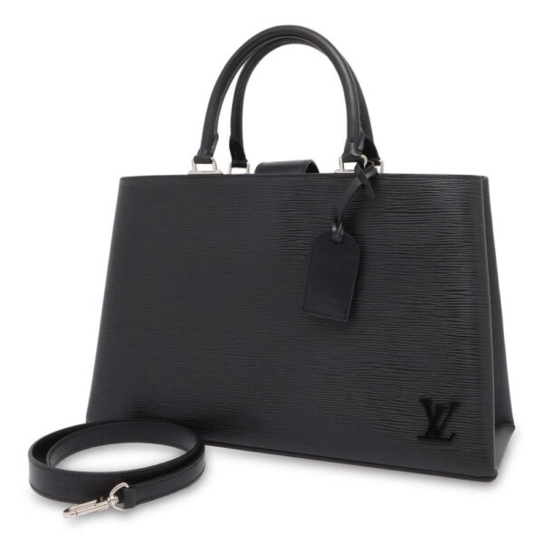 9395701 01 Louis Vuitton Kleber MM Epi Handbag Black