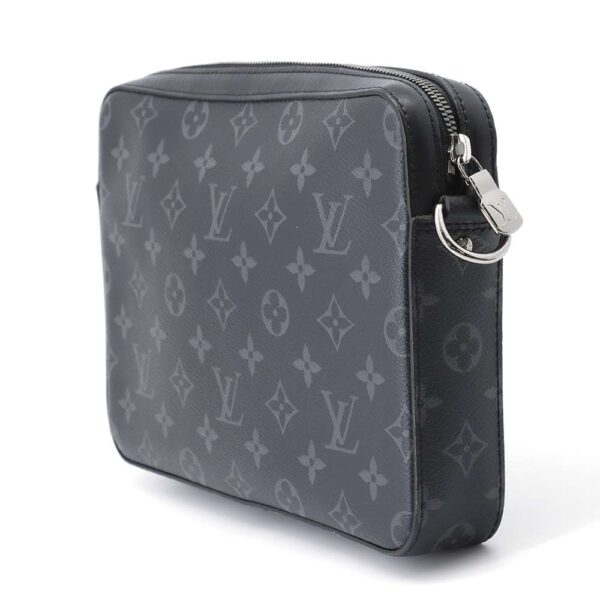 9397637 02 Louis Vuitton Trio Messenger Eclipse Reverse Shoulder Bag Black