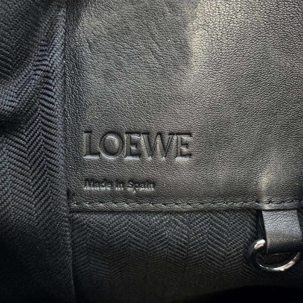 9397798 16 Loewe Hammock Medium Calf Leather 2way Shoulder Bag Black