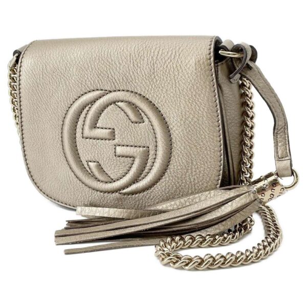 9398528 01 Gucci Soho Leather Chain Shoulder Bag