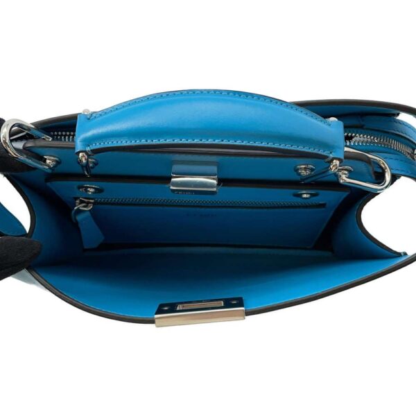 9398894 10 Fendi Peekaboo Isee You Leather 2WAY Bag Blue