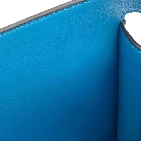 9398894 11 Fendi Peekaboo Isee You Leather 2WAY Bag Blue