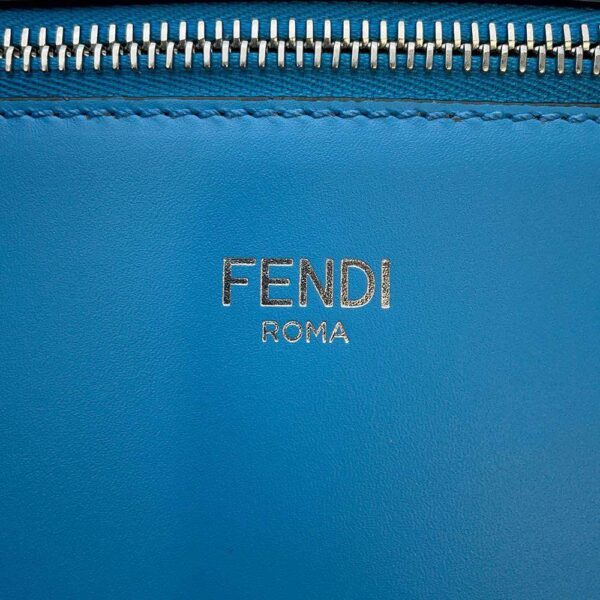 9398894 17 Fendi Peekaboo Isee You Leather 2WAY Bag Blue