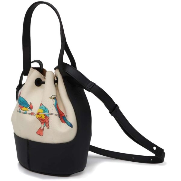 9429147 02 Loewe Balloon Canvas Leather Shoulder Bag