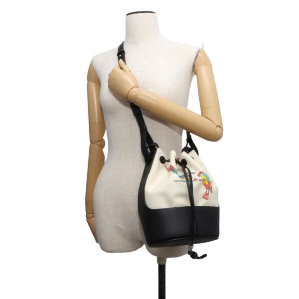 9429147 04 Loewe Balloon Canvas Leather Shoulder Bag