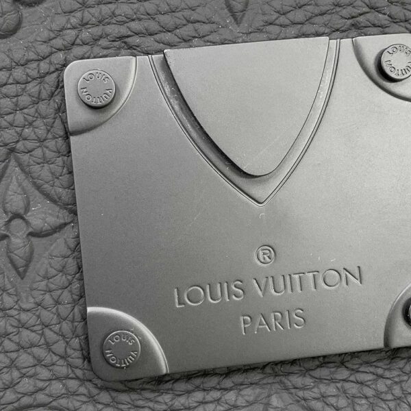 9441187 08 Louis Vuitton S Lock Messenger Taurillon Leather Shoulder Bag Black