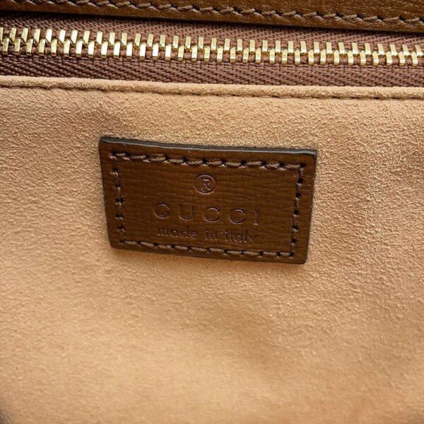 9444980 09 Gucci 1955 Horsebit GG Supreme Shoulder Bag Brown