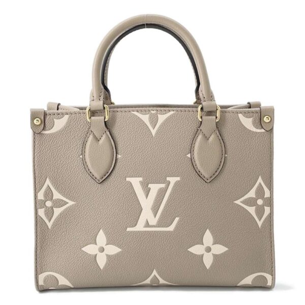 9458994 01 Louis Vuitton On The Go PM Monogram Empreinte Handbag Bicolor