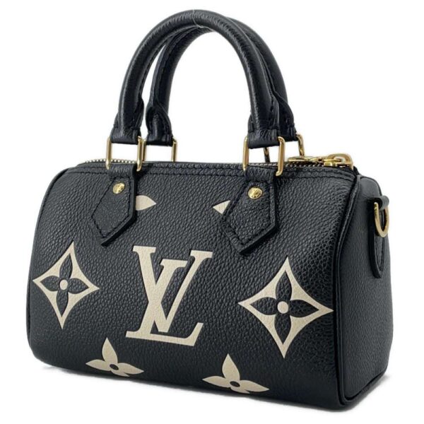 9461499 02 Louis Vuitton Nano Speedy Monogram Empreinte Shoulder Bag Black