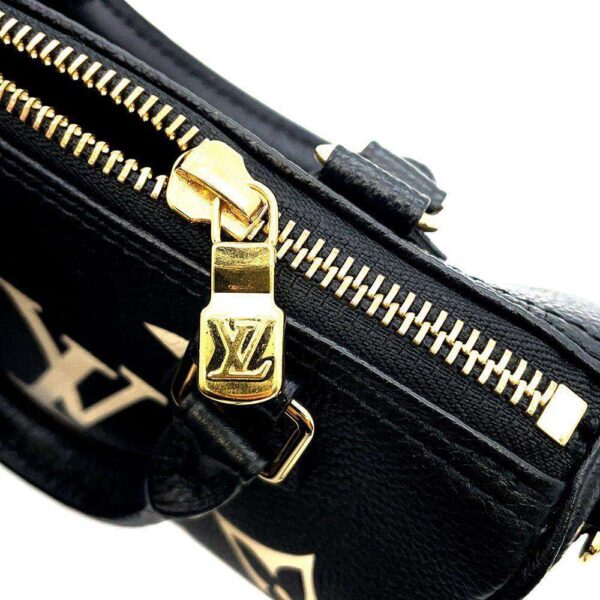 9461499 07 Louis Vuitton Nano Speedy Monogram Empreinte Shoulder Bag Black