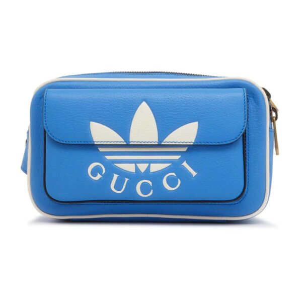 9462564 01 Gucci Adidas Collaboration Leather Body Bag Blue