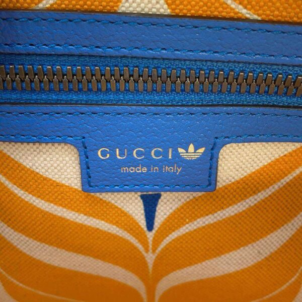 9462564 08 Gucci Adidas Collaboration Leather Body Bag Blue