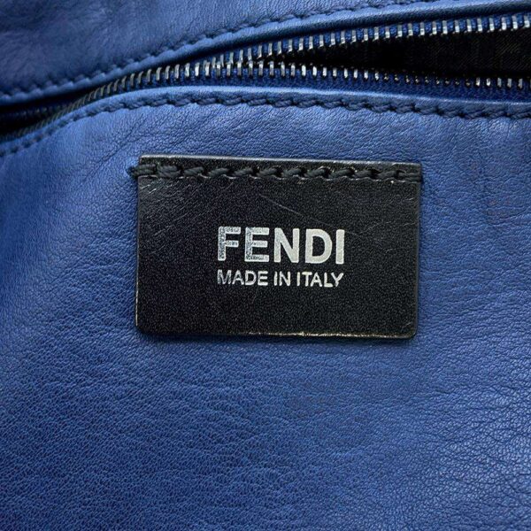 9463387 15 Fendi FF Leather Tote Bag Black