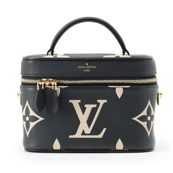 9463912 01 Louis Vuitton Vanity PM Monogram Empreinte Shoulder Bag Black