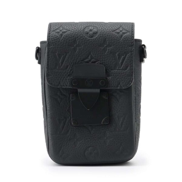 9463936 01 Louis Vuitton S Lock Vertical Wearable Wallet Shoulder Bag Black