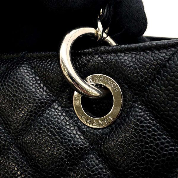 9464087 14 Chanel Matelasse Coco Mark Caviar GST Tote Bag Black