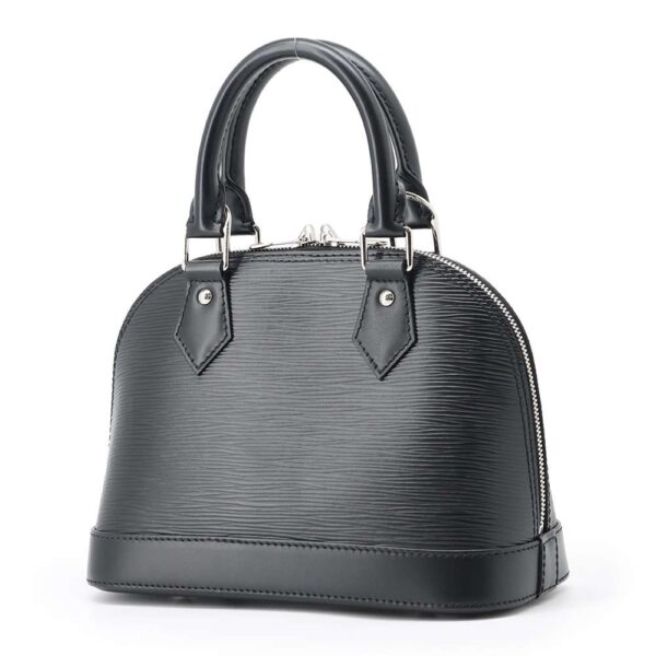 9465084 02 Louis Vuitton Alma BB Epi Handbag Black