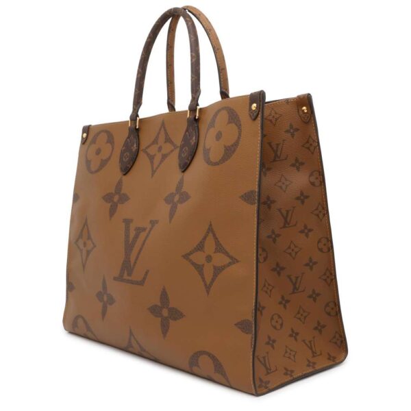 9465138 02 Louis Vuitton On The Go GM Monogram Reverse Giant Tote Bag