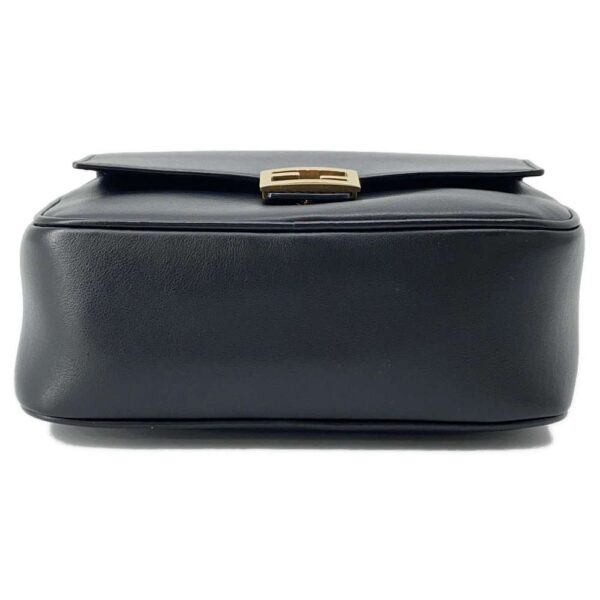 9471689 03 Fendi Cam FF Leather Camera Bag Black