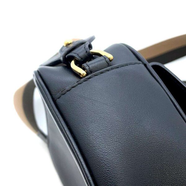 9471689 10 Fendi Cam FF Leather Camera Bag Black