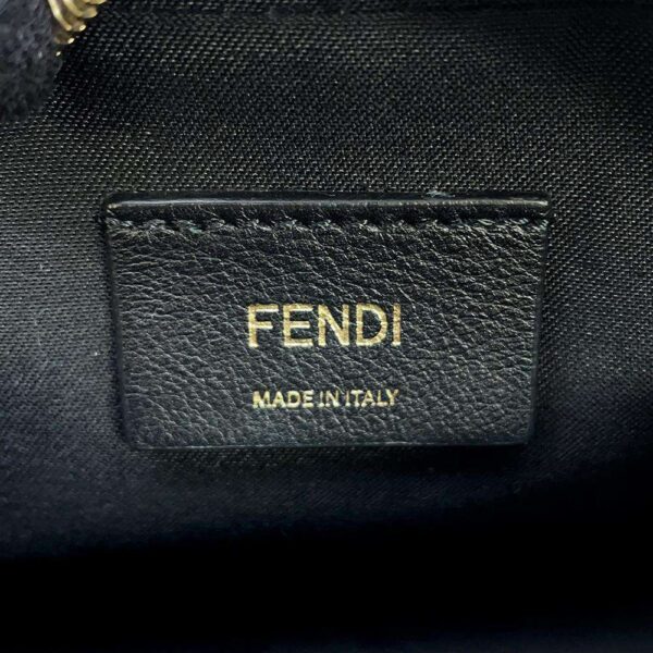 9471689 16 Fendi Cam FF Leather Camera Bag Black