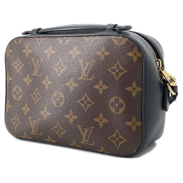 9478855 02 Louis Vuitton Saintonge Monogram Shoulder Bag Black