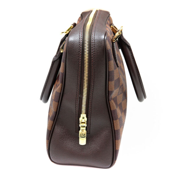 949 4 Louis Vuitton Brera Handbag Damier Canvas Ebene Brown