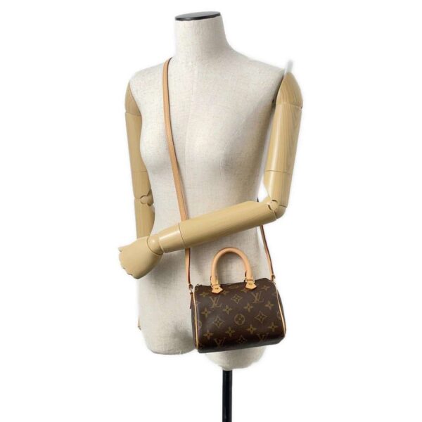 9493841 04 Louis Vuitton Nano Speedy Monogram Shoulder Bag