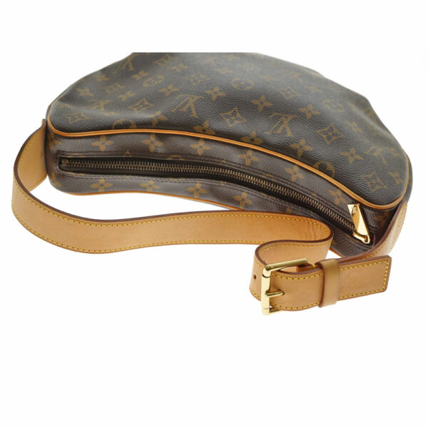 95 Louis Vuitton Croissant MM Monogram Canvas Shoulder Bag Brown